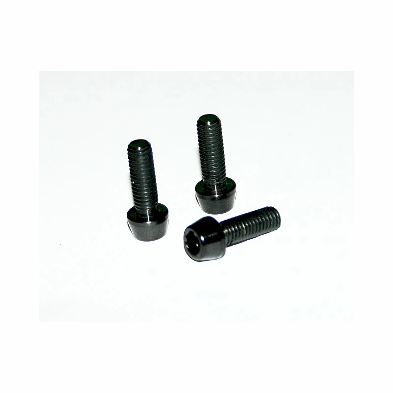 BBP, Titanschraube, TI6AL4V, M6x15, 2,9g, SCHWARZ 1 BBP, Titanschraube, TI6AL4V, M6x15, 2,9g, SCHWARZ