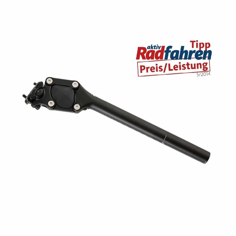 Contec, Parallelogramm Sattelstütze Gefedert, Federstütze, 31,6mm, 350mm, Schwarz Matt, 620g 1 Contec, Parallelogramm Sattelstütze Gefedert, Federstütze, 31,6mm, 350mm, Schwarz Matt, 620g