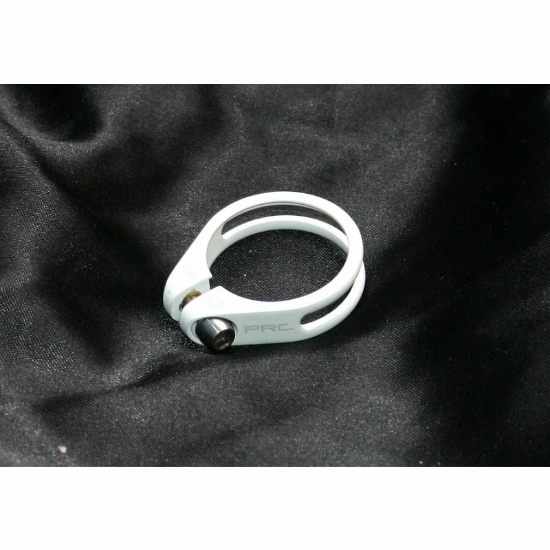 Procraft PRC, Sattelschelle, Klemmring, 34,9mm, CNC Alu, Titanschraube, Weiss, 10 G 1 Procraft PRC, Sattelschelle, Klemmring, 34,9mm, CNC Alu, Titanschraube, Weiss, 10 G