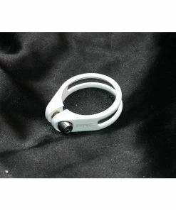 Procraft PRC, Sattelschelle, Klemmring, 36,0mm, CNC Alu, Titanschraube, Weiss, 12 G