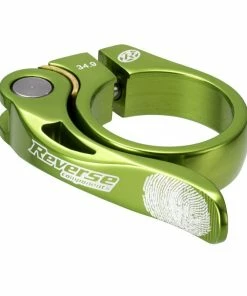 Reverse, Sattelschelle, Long Live, Schnellspanner, ALU, 34,9mm, Green