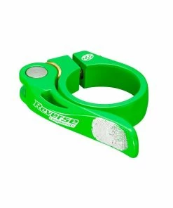 Reverse, Sattelschelle, Long Live, Schnellspanner, ALU, 34,9mm, Green