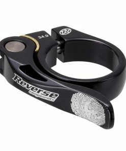 Reverse, Sattelschelle, Long Live, Schnellspanner, ALU, 34,9mm, Schwarz