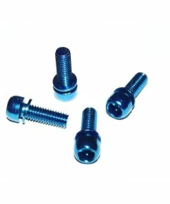 Reverse, Schraube, M6x18, Mit Unterlagsscheibe, 5,5g, Blau 4er Set