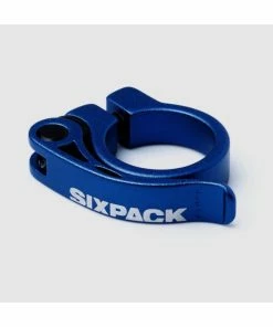 SIXPACK, Sattelschelle, Menace, Schnellspanner, 31,8mm, BLAU Matt