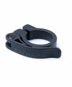 SIXPACK, Sattelschelle, Menace, Schnellspanner, 34,9mm, Schwarz Matt