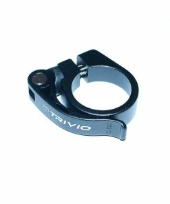 Trivio, Sattelstützenschelle, Sattelklemmre Mit Schnellspanner, 34,9mm, Alu, Schwarz