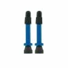 VAR, Ventil Alu Tubelessventil Für TL-Ready Umrüstung SV, 6,5mm, 40mm Lang, 2er Pack, Blau