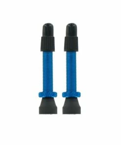 VAR, Ventil Alu Tubelessventil Für TL-Ready Umrüstung SV, 6,5mm, 40mm Lang, 2er Pack, Blau