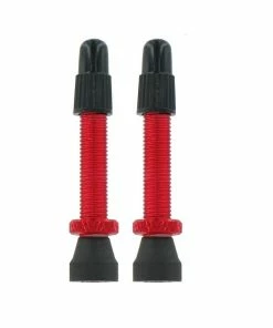 VAR, Ventil Alu Tubelessventil Für TL-Ready Umrüstung SV, 6,5mm, 40mm Lang, 2er Pack, Rot